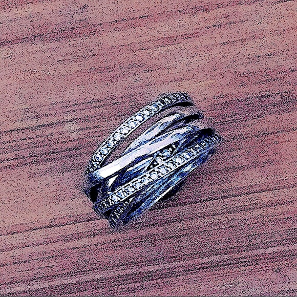 Pandora Jewelry - $84  Pandora Crossover Estate Ring  Sterling Silver  Size 8 & 1/4   S925 58